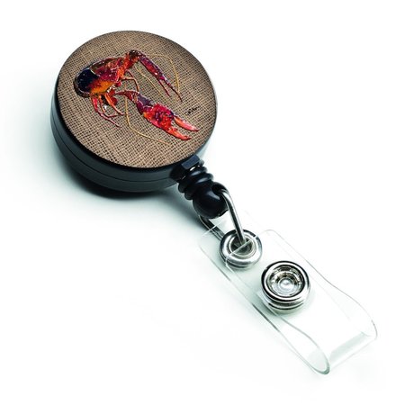 CAROLINES TREASURES Crawfish Retractable Badge Reel 8739BR